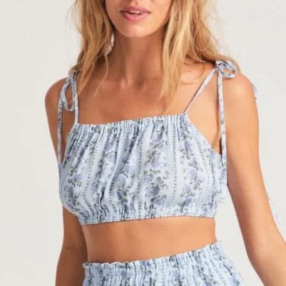 Love Shack Fancy Blue Top